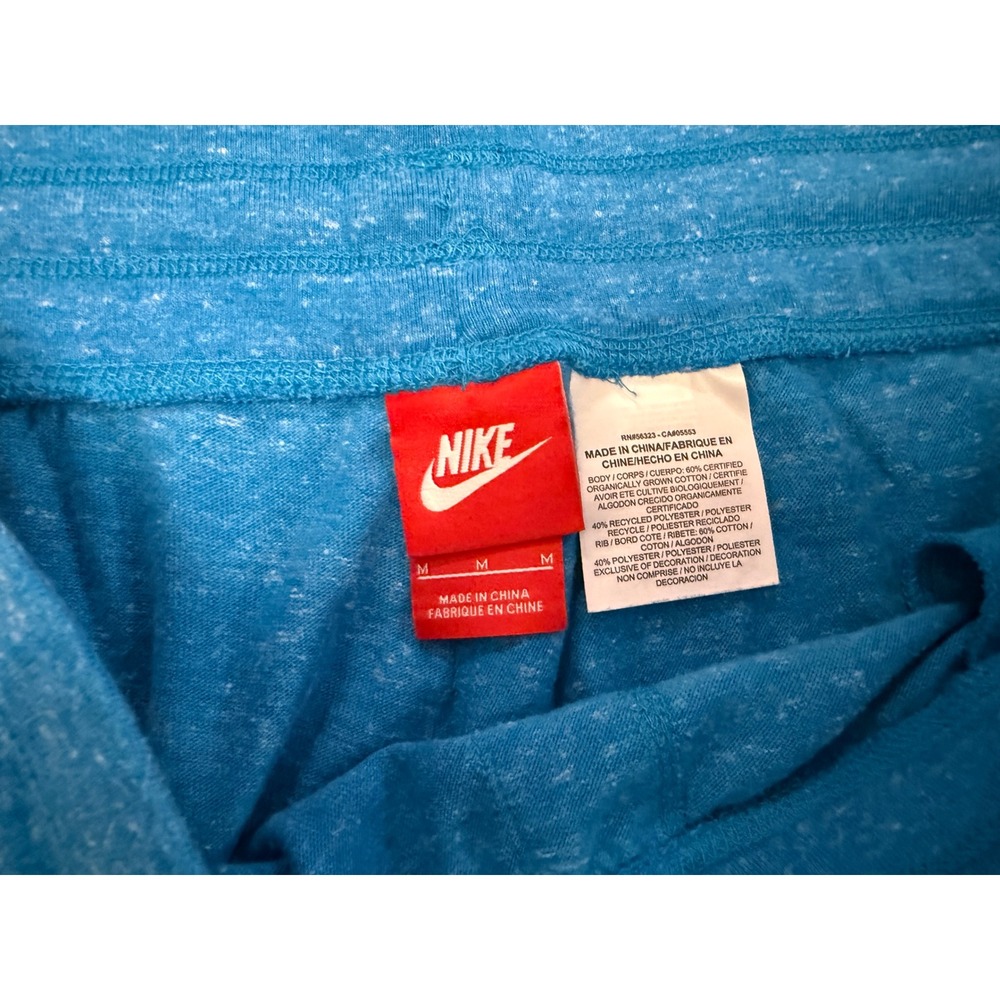 Nike Sportswear Gym Vintage Blue Heather Capri Sweatpants Womens Medium Joggers - Picture 6 of 6
